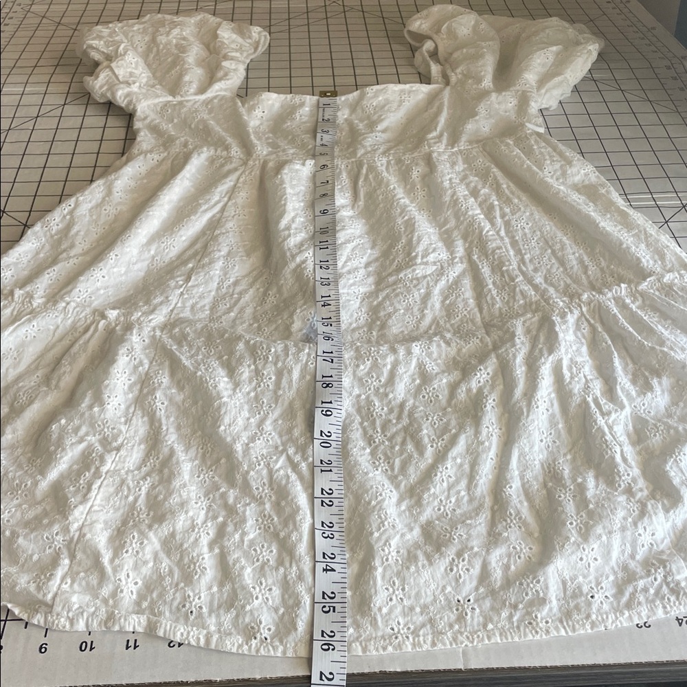 Altard state square neck cotton eyelet dress, white, size extra large - Picture 6 of 6